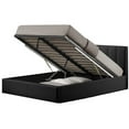 thumbnail image 2 of Lit Plateforme de Rangement Grand en Similicuir Noir Templemore, 2 of 4