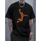 thumbnail image 1 of "Play basketball" letters, patterns, printed men's T-shirts, men's novel pattern design T-shirts, summer casual and comfortable T-shirts, 1 of 5