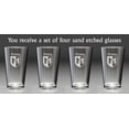 thumbnail image 2 of Henney Irish Coat of Arms Pint Glasses - Set of 4 (Sand Etched), 2 of 2