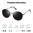 thumbnail image 2 of Lentes de Sol Joopin Redondos de Metal Polarizados UV400 para Mujer y Hombre, 2 of 6