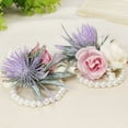 thumbnail image 6 of Travelwant Wrist Corsages & Floral Shoulder Corsages for Wedding, Ivory & Cream Corsages with Bracelet and Clips for Wedding Mother of Bride and Groom, Prom Flowers, 6 of 7
