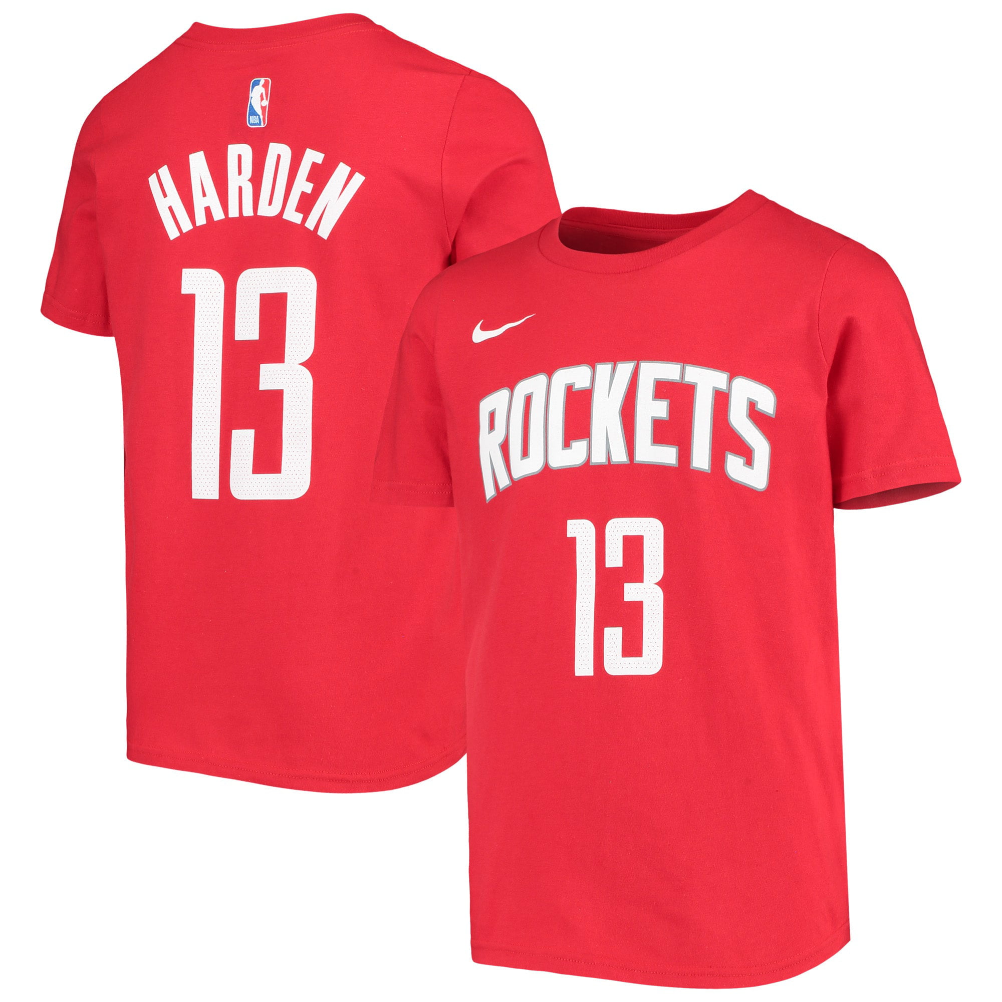 OuterStuff James Harden Houston Rockets Youth Black Name and Number Player T-Shirt Small 8 