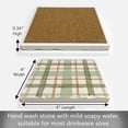 thumbnail image 3 of Thistystone Farm Plaid Single Tumbled Tile Coaster Create Your Own Set, 3 of 6