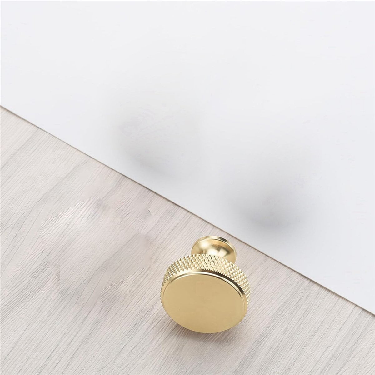 30 Pack 1.2 Inch Brushed Gold Cabinet Knobs Knurled Kitchen Cabinet Knobs Gold Drawer Knobs Round Dresser Knobs