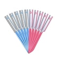 thumbnail image 1 of 10 Pieces Eyebrow Razor for Women Facial Shaver Razor Brow Shaper Eyebrow Trimmer Dermaplaner Shaping Tool with Cover (Pink+Blue) Pink+Blue Pink+Blue, 1 of 4