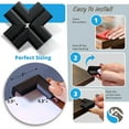 thumbnail image 6 of 12-Pack Corner Protectors Baby Proof, Furniture Corner and Edge Safety Bumpers, Soft Rubber Foam Cushion Covers, 3M Taped Corner Guards, Baby Child Proofing Pads, Table Corner Protectors, Black, 6 of 9