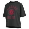 thumbnail image 2 of Women's Pressbox Black Alabama Crimson Tide Motley Crew Bishop Waist Length Oversized Slub T-Shirt, 2 of 3