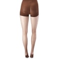 thumbnail image 4 of Hanes Womens Perfect Nudes Run Resistant Tummy Control Girl Short Hosiery, 5/6X, 4 of 5