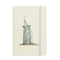 thumbnail image 1 of Burj al-Arab Carnet de Notes de Luxe Hôtel Dubai Couverture Rigide en Tissu Journal Classique, 1 of 3