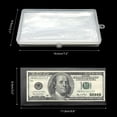 thumbnail image 3 of duomi-Plastic Money Sleeve for Bills, 100PCS Clear Sleeves Banknote Paper with Storage Container for Dollar Bills, Banknotes, Bookmark, Stamp,Invoices, Receipts, Cards Collection, 3 of 4