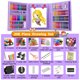 thumbnail image 2 of Kit de arte PENCCOR de 208 piezas con caballete doble, 2 of 6