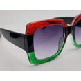 thumbnail image 6 of Multi Colored Rectangle Unisex Luxury Sunglasses Vintage Punk, 6 of 8