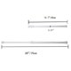 thumbnail image 2 of 6 Pack Tension Rods, Adjustable Spring Cupboard Bars Rod Curtain Rods White, 2 of 5