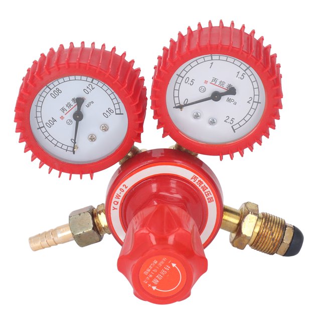 Regulador De Gas Soldador, TIG Propano Medidor De Flujo Válvula Medidor De Flujo De Doble Calibre 9mm Conector