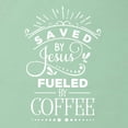 thumbnail image 5 of Wild Bobby Saved By Jesus Fueled By Coffee Inspirational/Christian Women Racerback Tank Top, Mint, X-Large, 5 of 5