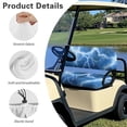thumbnail image 5 of Garronmavis Blue Lightening Universal Golf Cart Elastic Seat Covers Smooth Surface Polyester Golf Cart Replacement Seat Cover for Outdoor Protection Interior Accessiores, 5 of 6