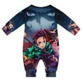 thumbnail image 2 of Demon Slayer Unisex Baby Boy Girl Rompers Long Sleeve Infant Jumpsuits Babies' Outfits Fall Winter Clothes 6-9M, 2 of 5