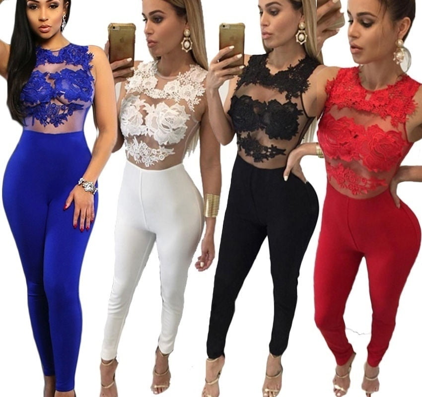 bandage bodycon jumpsuit