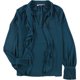 thumbnail image 1 of Trina Turk Veracruz Blusa con cuello anudado para mujer, azul, pequeña, 1 of 1