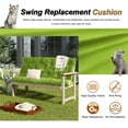 thumbnail image 6 of HONEY HOME 47in x 40 in Porch Swing Cushions, Waterproof Outdoor Glider Cushions with Ties for Backyard and Garden, Grass Green, 6 of 7