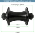 thumbnail image 2 of Moyeu avant Pliant de Route 74mm en Alliage d'Aluminium Roulements de Remplacement pour Réparation de Frein en V pour Professionnel, 2 of 7