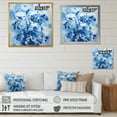 thumbnail image 4 of Designart "Delicate Abstraction Of Blue Minimalist Orchid Blossoms II" Orchids Floater Framed Canvas Prints, 4 of 5