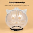 thumbnail image 6 of mdesiwst Cat Bubble Muzzle Transparent Breathable Kitten Hood Bite Prevention Pet Helmet for Cats Grooming Bathing Nail Trimming Safely, 6 of 7