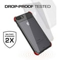 thumbnail image 7 of iPhone 8 Plus Clear Case for Apple iPhone 7 Plus Ghostek Covert (Red), 7 of 7