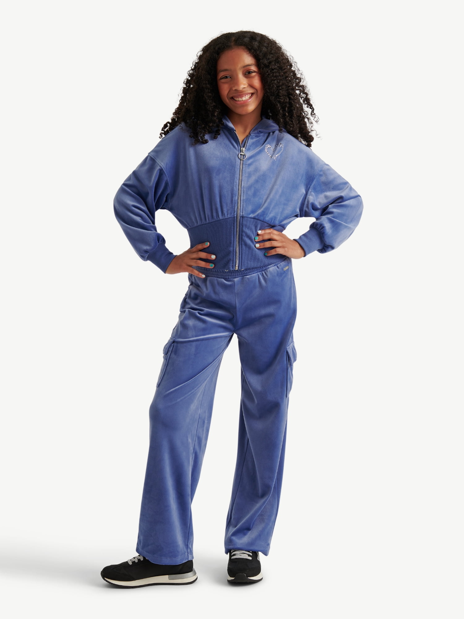 Justice Girls Velour Cargo Pants, Sizes XS - XLP