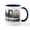 White/Navy Inside, variant on CafePress - Santa Monica Logo Pier Beach Flora Mug - 11 oz Ceramic Mug - Novelty Coffee Tea Cup