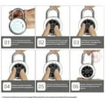 thumbnail image 5 of Combination Padlock 2 Pack, Fixed Dial Combination Padlock with Different Combinations, Black Turntable, Lock for Gym & Locker, School, Toolbox, and More, 5 of 5