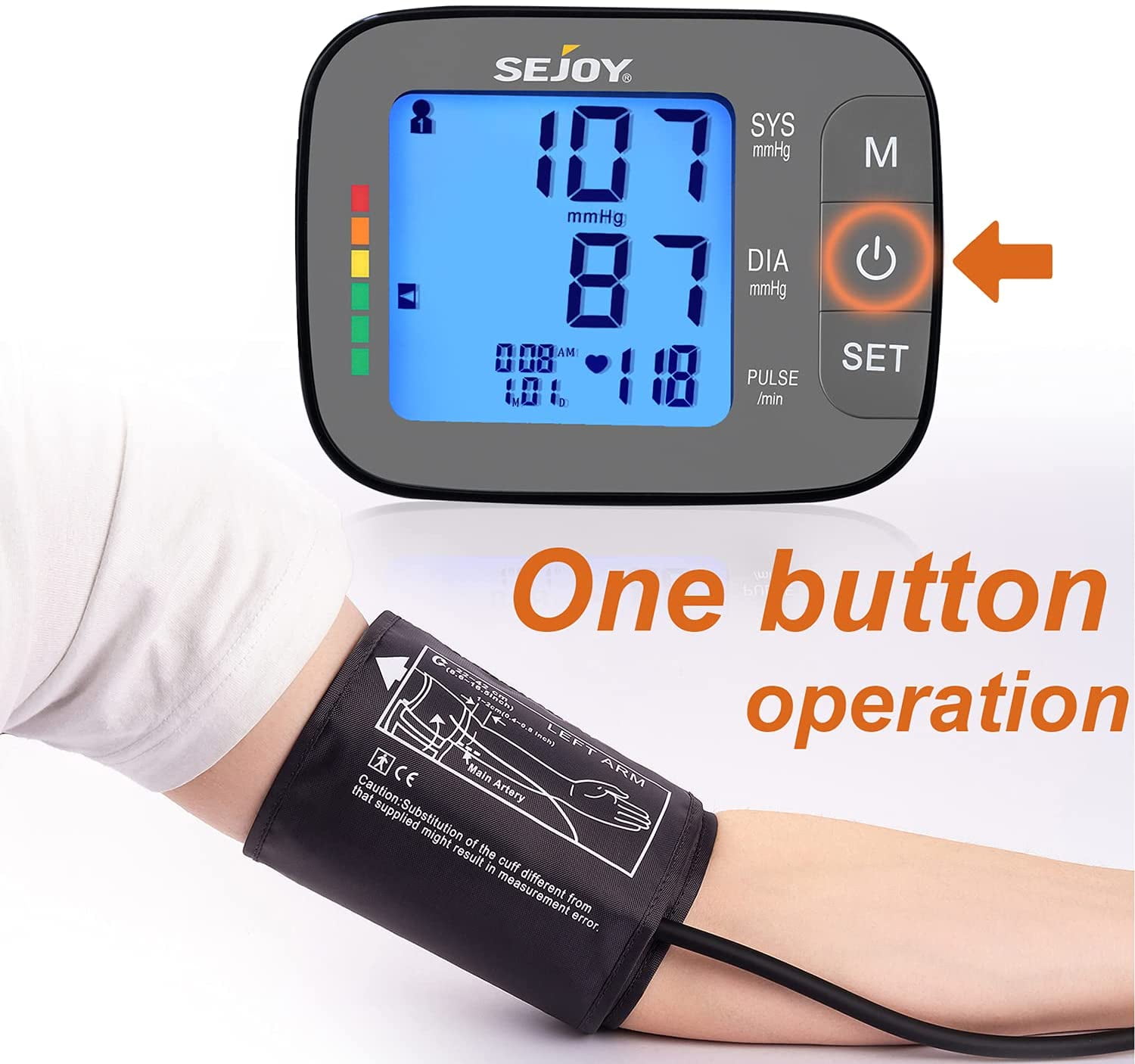 Automatic Upper Arm Blood Pressure Machine DBP-1383 – SEJOY Store