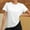 White, variant on CHUOU Workout Tops For Women UPF50+ Breathable Loose Fit Yoga T Shirts Short Sleeve Running Gym Athletic Tee Top