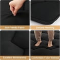 thumbnail image 5 of Kojooin Japanese Futon Mattress,Queen Size Foldable Japanese Style Floor Mattress Roll Up,Tatami Mat,Camping Mattress Pad,Black, 5 of 6