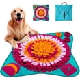thumbnail image 1 of Dog Snuffle Mat, Dog Training Mat Dog Puzzle Toys Dig Mat Slow Feeding Toy Dog Sniffing Mat Foldable Blanket (70 * 70 cm), 1 of 5