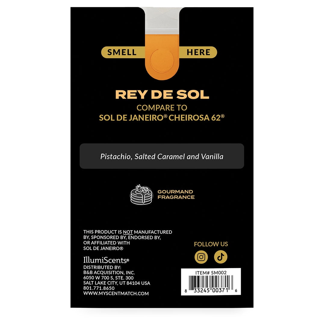 IllumiScents ScentMatch, 3 oz Wax Melts, Rey De Sol (Compare to: Sol De Janeiro - Cheirosa 62)