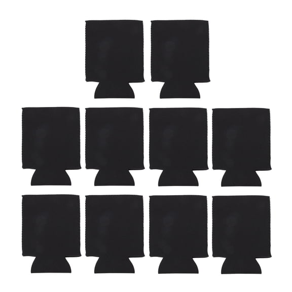 LEORX 10Pcs Collapsible Black Beer Bottle Sleeves for Insulation and Protection