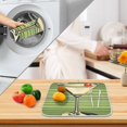 thumbnail image 3 of Yayeee Dish Drying Mat for Kitchen Counter 18" x 24" Microfiber Super Absorbent Coffee Decorative Pad, Red Martini, 3 of 9