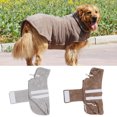 thumbnail image 2 of Dog Bathrobe Towel, Pet Drying Moisture Absorbing Bath Robe, Adjustable Microfibre Dog Bathrobe Fast Dry Dressing Gown Quick Drying Pajamas Toweling Super Absorbent Pet Robe Coat, 2 of 8