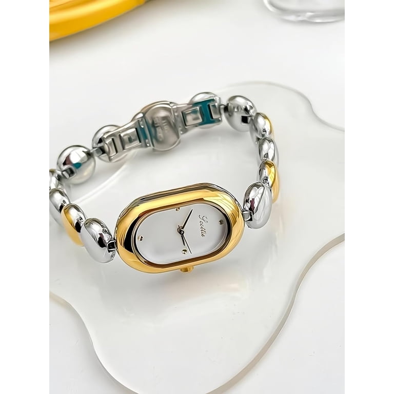 Vintage Dainty Watch for Women, Gold Bracelet Watch with  display picture 2