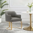 thumbnail image 2 of Manhattan Comfort Raya Dining Armchair with Solid Wood Frame in Taupe, 2 of 10