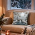 thumbnail image 4 of Fundas de almohada navideñas de 45 x 45 cm | Fundas decorativas con cremallera oculta | Tela de felpa suave para sofá, sillón y dormitorio, decoración navideña, 4 of 6