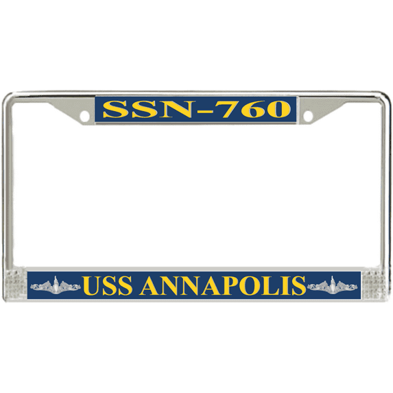USS Annapolis SSN-760 License Plate Frame