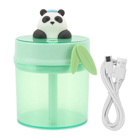 

Mini Humidifier Desk Bedroom Home Portable USB Powered Air Humidification Cute Panda 510ml