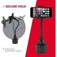 thumbnail image 3 of Macally Car Cup Holder Phone Mount - 8” Long Flexible Gooseneck Cell Phone Holder Car Cup Holder with 360° Adjustable Holder - Universal Cup Phone Holder Fits with/without Case up to 4.1” Wide, 3 of 8