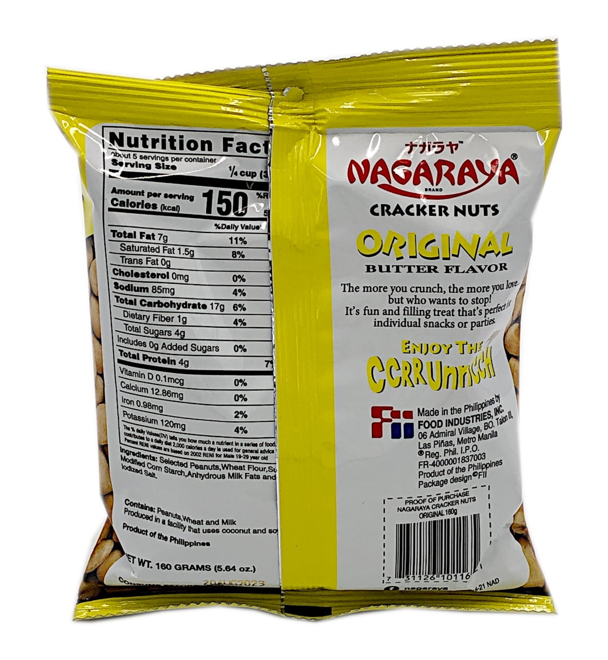 Nagaraya Cracker Nuts Original Pack of 8
