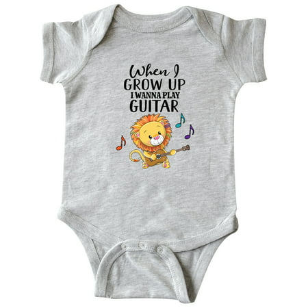 

Inktastic Cute Future Guitar Player Childs Music Gift Baby Boy or Baby Girl Bodysuit