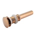 thumbnail image 1 of G1 1/4" Brass Bathroom Sink Pop-Up Drain Without Overflow (Rose Gold), 1 of 4
