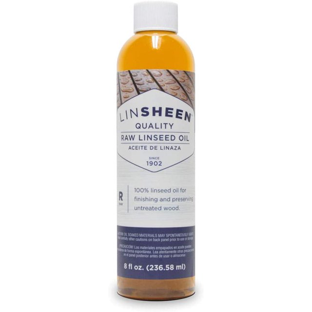 LinSheen Raw Linseed Oil Flaxseed Wood Treatment Conditioner to