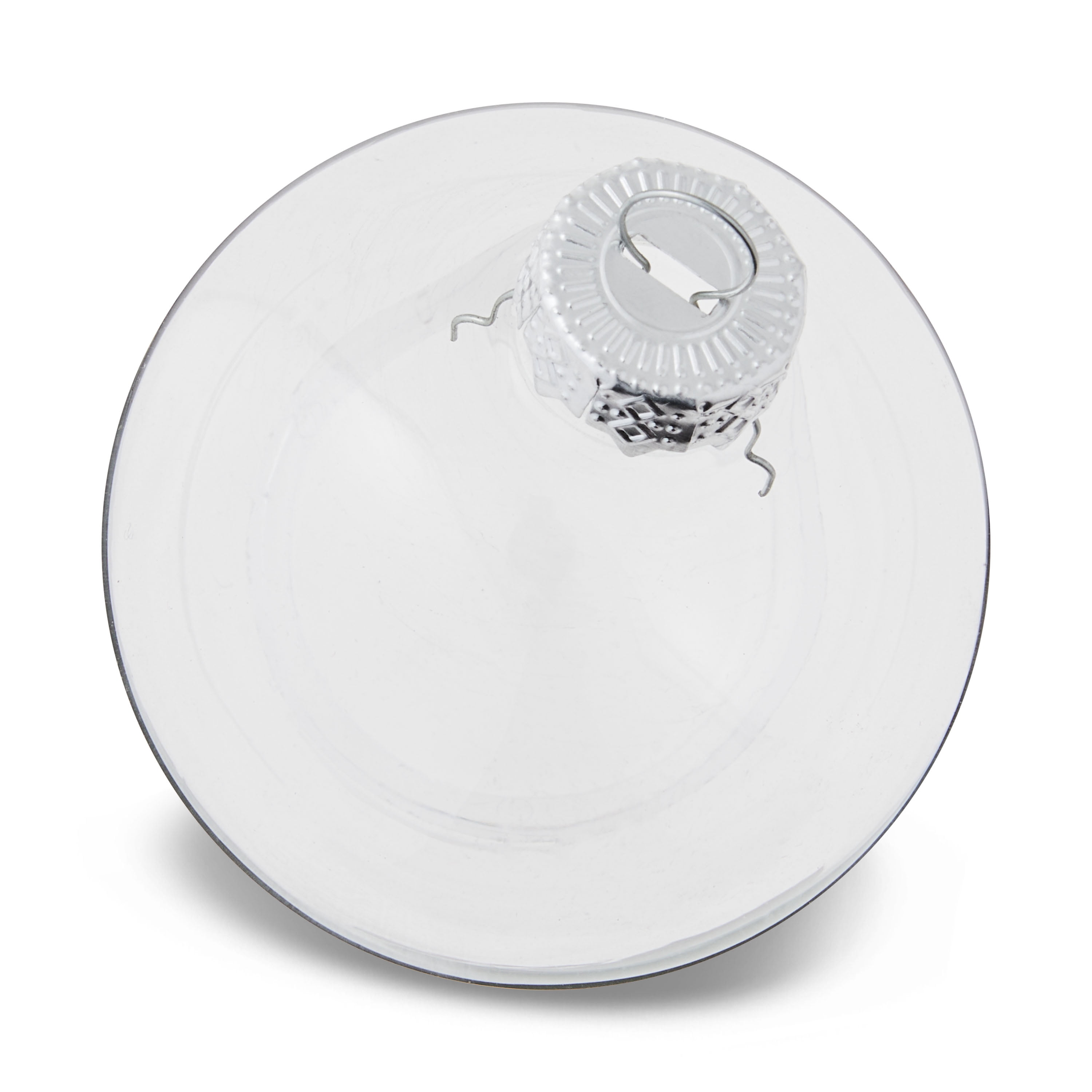 Glass Christmas Ornaments, Clear, 6.5 in, 10 Count, by Holiday Time